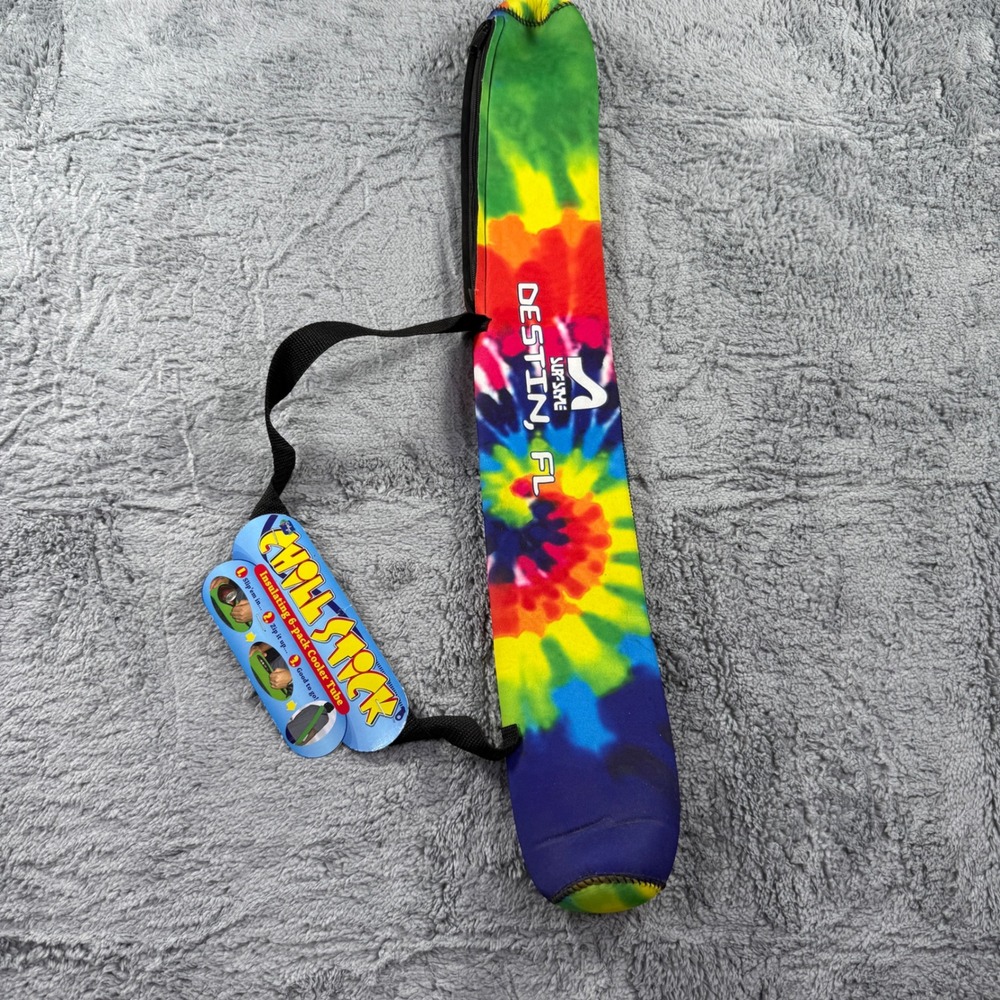 Surf Style Chill Stick Insulating 6-Pack Cooler Tube Tie Dye Destin FL New